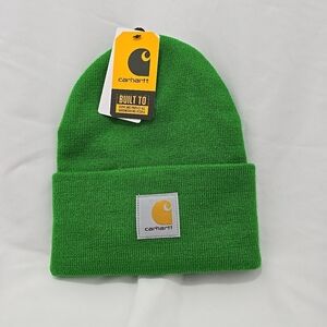 NWT Carhartt Knit Cuffed Beanie Hat A18-GD8 Holly Green Unisex